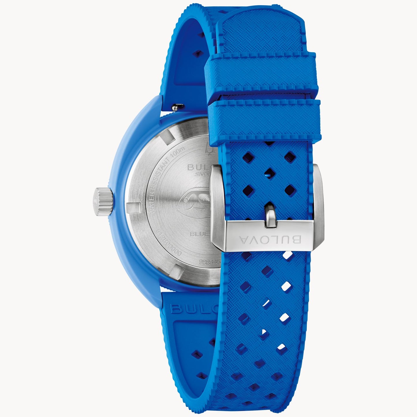 Bulova Snorkel Blue Tang Fish Mens Watch 98B445