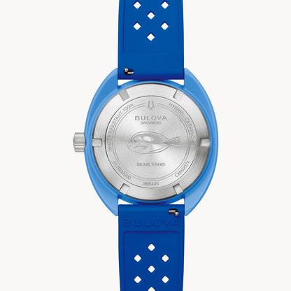 Bulova Snorkel Blue Tang Fish Mens Watch 98B445